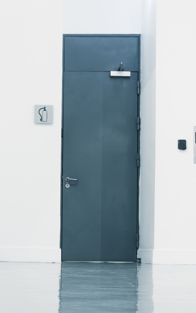 Image of a steel door. Steel Security Doors by Welsh Steel Doors.